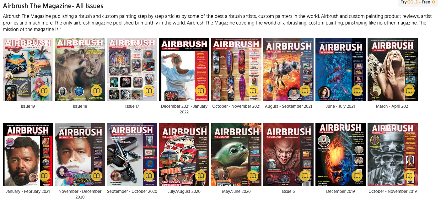 airbrush the magazinr digital format